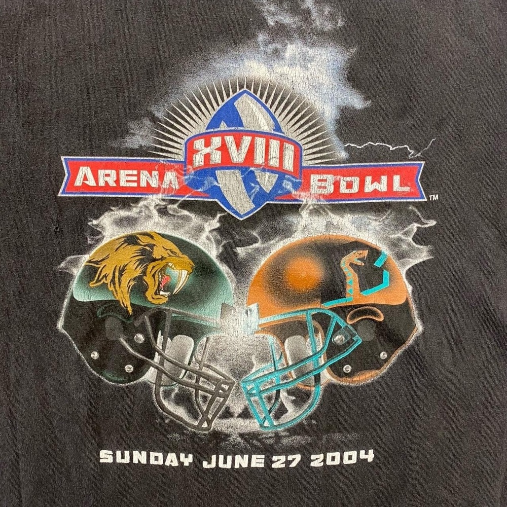 Vintage Arena Bowl Arizona Rattlers VS San Jose SaberCarts AFL Football Shirt XL - Picture 2 of 6